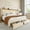 Beige, variant on Einfach Queen Bed Frame, Storage Bed with Built-In Charging Station, Linen Upholstered Wingback Headboard, Beige