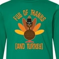 thumbnail image 4 of Inktastic Thanksgiving Dinner Holiday Turkey Long Sleeve Youth T-Shirt, 4 of 5