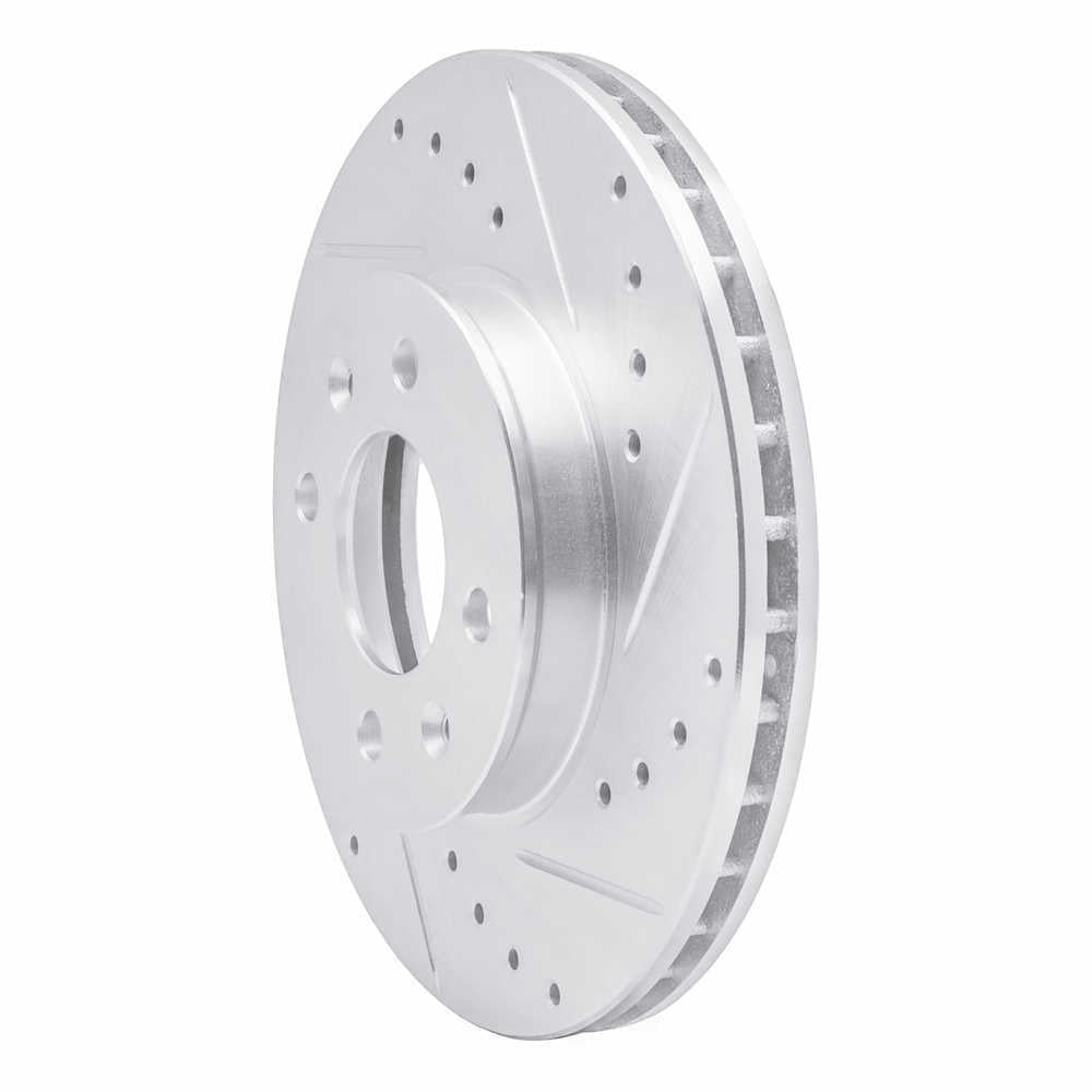 Dynamic Friction Company 631-03001R DFC Brake Rotor - Drilled And Slotted - Silver