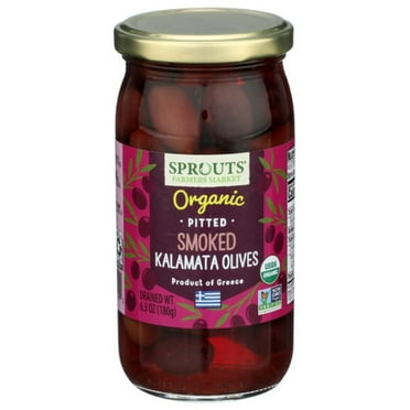 SPT Organic Smoked Pitted Kalamata Olives 6.3 oz