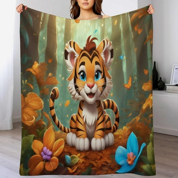 Fleece Blanket Plush Throw Blanket Fuzzy Soft Blanket Flannel For Couch, Bed,