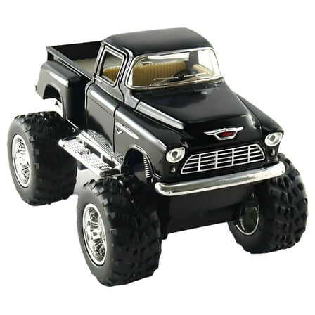 Kinsmart OffRoad Big Foot Monster 1955 Chevy Stepside PickUpTruck 1:32 BLACK 4x4