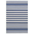 thumbnail image 3 of Dash & Albert Rugby Stripe Handwoven Indoor/Outdoor Rug, 4' x 6', Denim, 3 of 5
