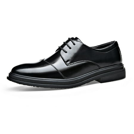 

kkdom Men Dress Shoes Oxford Shoes Classic Lace up Formal Dress Oxfords Shoes Black Size 11