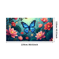 thumbnail image 1 of Colorful Floral and Butterfly Background Banner Backdrop Party Decorations for Garden Parties Outdoor Gatherings Spring Celebrations Photo Booths and Home Decor, 1 of 4
