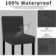 thumbnail image 2 of Wehilion 2PCS Bar Stool Cover, Stretch Jacquard Stool Pub Chair Cover Removable Washable Counter Stool Cover for Kitchen, Dining Room, 2 of 13