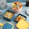 thumbnail image 6 of Leakproof Insulated School Heat Preservation Warmer Food Container Lunch Box Lunch Package Kitchen Storage PINK ROUND, 6 of 8