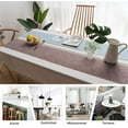 thumbnail image 4 of Durable & Washable for Home Kitchen Dining Decor Stylish Cotton Linen Tablecloth with Tassels, 4 of 5