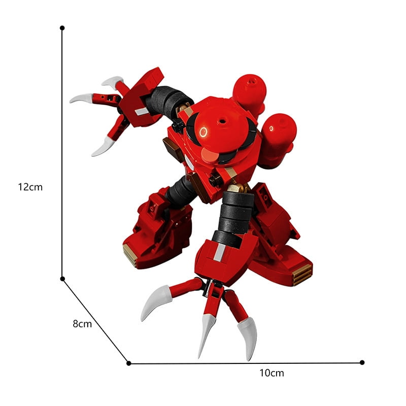 Gundam Kampfer Mecha Building Blocks Set Iconic Red Mobile Suit Detailed Collector’s Item Compatible with Major Brick Brands