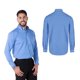 thumbnail image 2 of Camisa de Gabardina Manga Larga para Caballero, Color Azul Francia, Talla Doble Extra Grande, 50% Algodón y 50% Poliéster. Yazbek C0607, 2 of 3