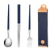 thumbnail image 1 of Juego de utensilios de viaje reutilizables de acero inoxidable con estuche, fiambrera portátil para cubiertos para Camping y oficina, 1 of 5
