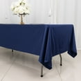 thumbnail image 4 of Balsa Circle 60x102 in Navy Blue Scuba Polyester Rectangle Tablecloth Wedding Party Events Decorations Supplies, 4 of 8