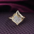 thumbnail image 2 of Bella Statement Ring Gold Plated Cubic Zirconia Women Ginger Lyne Collection, 2 of 6