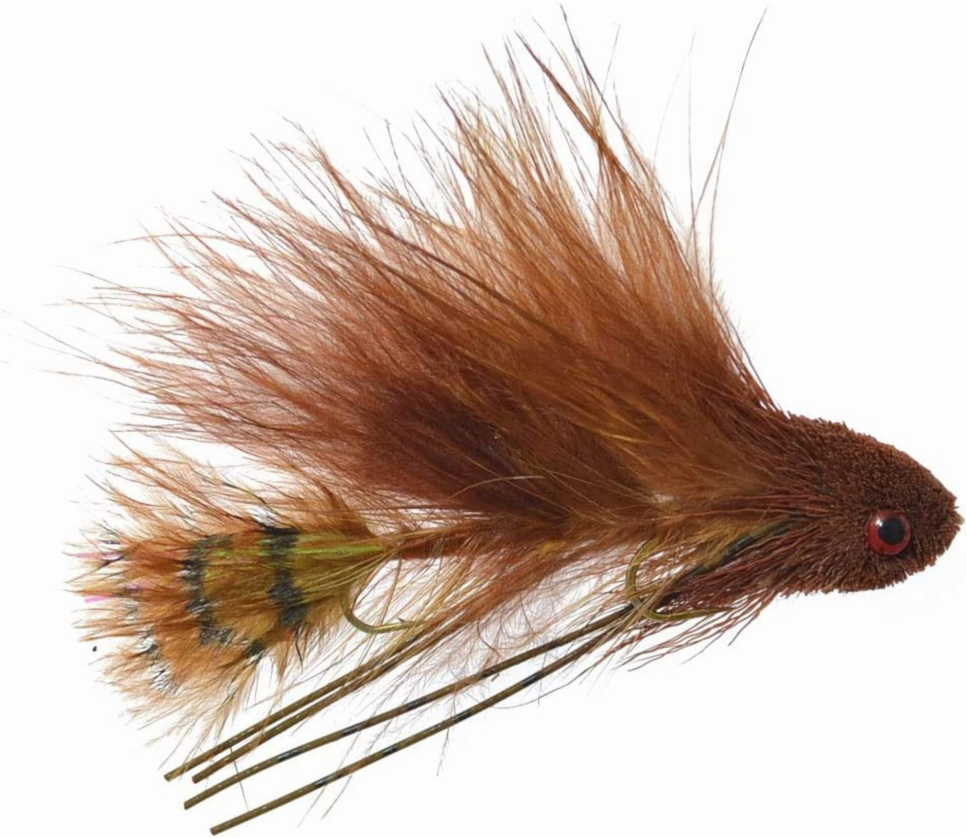 The Fly Fishing Place Mini Dungeon Articulated Streamers Collection Trout Bass Stinger Fly Fishing Flies - Set of 4 Hook Size 6