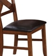 thumbnail image 3 of ACME Apollo Side Chair (Set-2) in Espresso Synthetic Leather & Walnut, 3 of 5