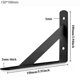 thumbnail image 4 of 6PCS Shelf Floating Shelf Tripod Bracket Duty Steel for Decorative Wall Mount Joint Angle with Screws Triangle Shelf Bracket, 4 of 5
