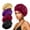 Black & Wine Red & Purple & Brown, variant on 4PCS Silk Satin Bonnets for Black Women & Men - Elastic Wide Band Hair Wrap Cap for Curly Hair - Shower Cap for Sleeping (Black, Peacock Blue, Pink, Khaki)