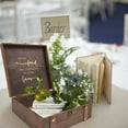 thumbnail image 2 of Wedding Keepsake Box with Lids Bride to Be Wedding Gifts Wood Memory Box Bridal Shower Gifts Engagement Couples Gifts Mr Mrs Christmas Gifts, 2 of 7