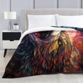 thumbnail image 2 of Fleece Blanket,Animals From Ancient Times,Extra Warm Cozy Fluffythrow, 2 of 8