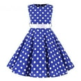 thumbnail image 1 of Robe Évasée Vintage à Pois pour Enfants des Années 1950, Robe Midi à Fleurs, Robe d'Été en Coton pour Bébé Fille, 1 of 7
