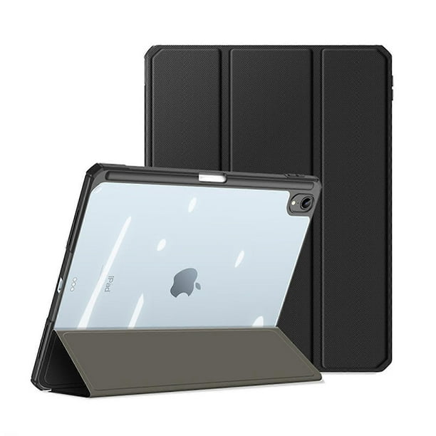 Clear Case Compatible For Ipad 10th Generation 2022, Slim Pu Leather+soft Tpu Shockproof Cover With Auto Sleep/wake