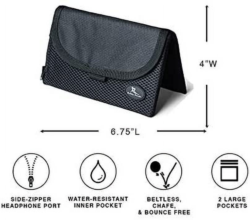Buddy Pouch Hands Free Running Outdoor Active by Lori Greiner Black Pocket