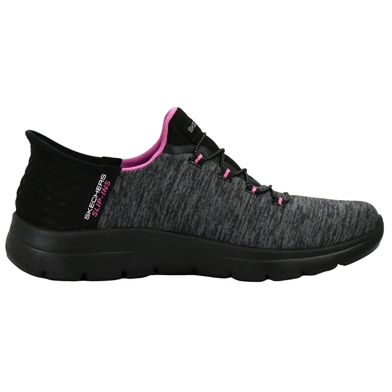 レディースゴルフシューズSKECHERS Slip-ins ブラック/ピンク Amazon.com | Hands Free Slip-INS EDGERIDE BKPK, 6 | Fashion