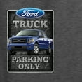 thumbnail image 2 of Wild Bobby, Ford Truck Parking Only Sign Gift for Owners of Ford, Cars and Trucks, Front and Back Unisex Crewneck Graphic Sweatshirt, Heather Black, Large, 2 of 4