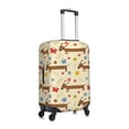 thumbnail image 3 of Kdxio Dachshund Dog And Flower Pattern Luggage Cover for Travel,Elastic and Durable,Fits 18-32 Inch,-No luggage included, 3 of 8