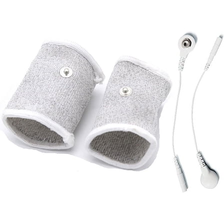 E-stim Adjustable Fabric Silver Thread Conductive Loop Accessories for Tens Stim Finger Massager Accessories