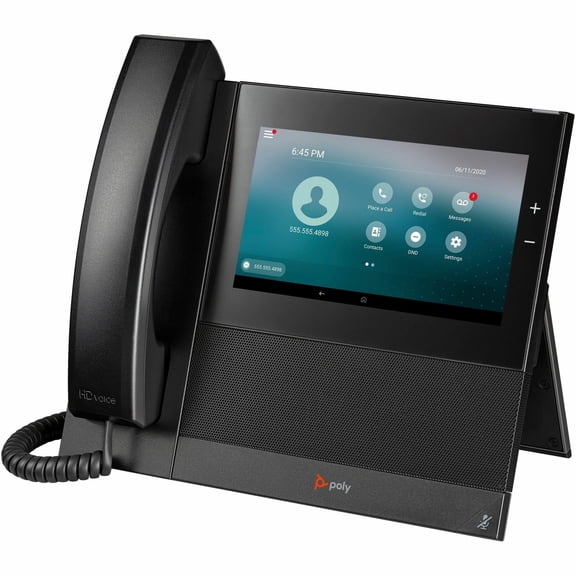 Poly CCX 600 IP Phone Corded Corded/Cordless Wi-Fi Bluetooth Black