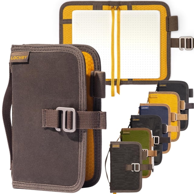 LOCHBY Mini Field Journal de lona encerada resistente al agua
