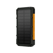 ToughTested Fast Charging Solar Power Bank with Flashlight, 16,000mAh, IP65 Waterproof, TT-PBW-SW16 (Black)