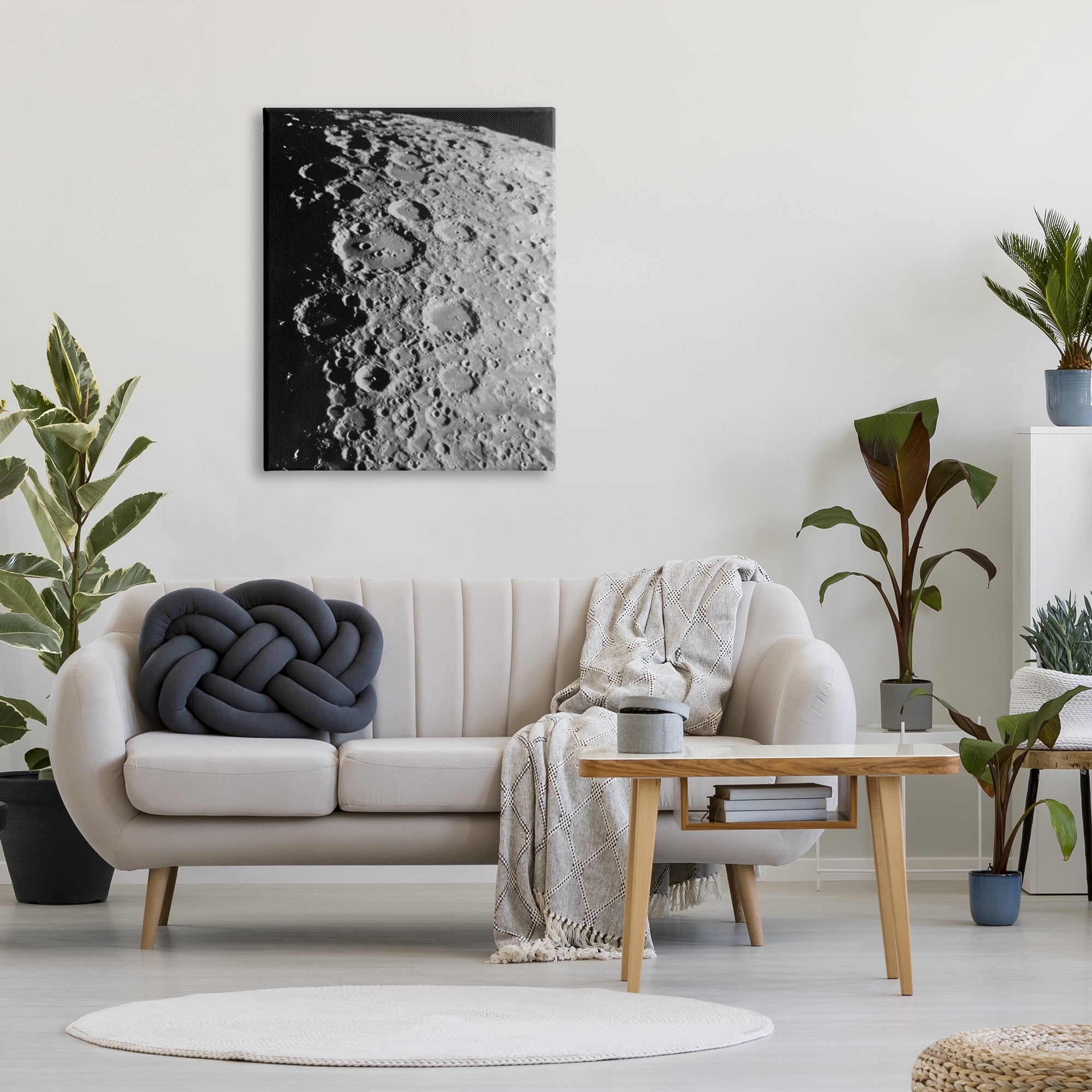 Stupell Industries Moon in Outer Space Fairy Tales & Fantasy Photography Gallery Wrapped Canvas Print Wall Art, 30 x 40