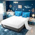 thumbnail image 4 of meiyoeat Sea Manta Ray Twin Bedding for Men Boys, Sunlight Wave Wildlife Bedding Comforter Set, Blue, Reversible, 7-Piece, 4 of 6