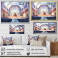 thumbnail image 4 of Designart "Sunrise Impression In Concert Halls II" Concert Halls Floater Framed Wall Art Living Room, 4 of 5