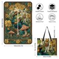 thumbnail image 2 of Cute Witch Frog Picnic Blanket Waterproof Outdoor Beach Blanket Hand-held Pad Suitable for Travel, Camping, Beach, Family Gatherings, 2 of 8