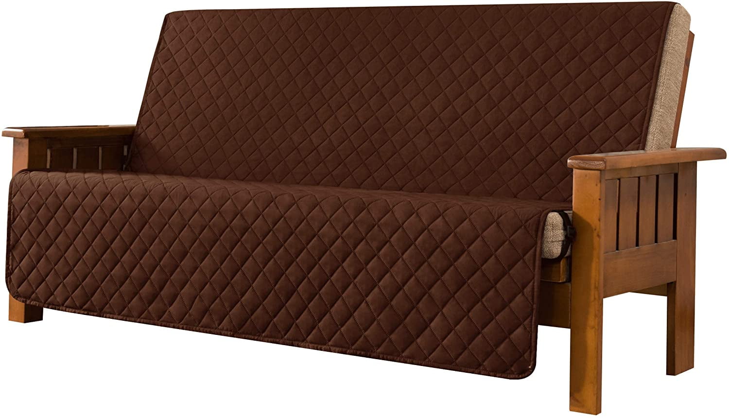 CHUN YI Reversible Futon Armless Cover Couch Covers Washable NonSlip
