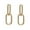 Gold, variant on Oval Earrings Ladies New Geometric Oval Earrings Simple Metal Removable Earrings Bride Jewelry Gift Minimalist Jewelry Silver Interlocked Circle Dangle Oval Hoop Earrings for Women