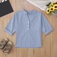 thumbnail image 2 of Kids Girls Hooded Sweatshirt Long Sleeve Pullover Fleece for Ages 5-14 Soft Comfortable Casual Wear Perfect for Sports and Daily Activities Sky Blue 150, 2 of 4