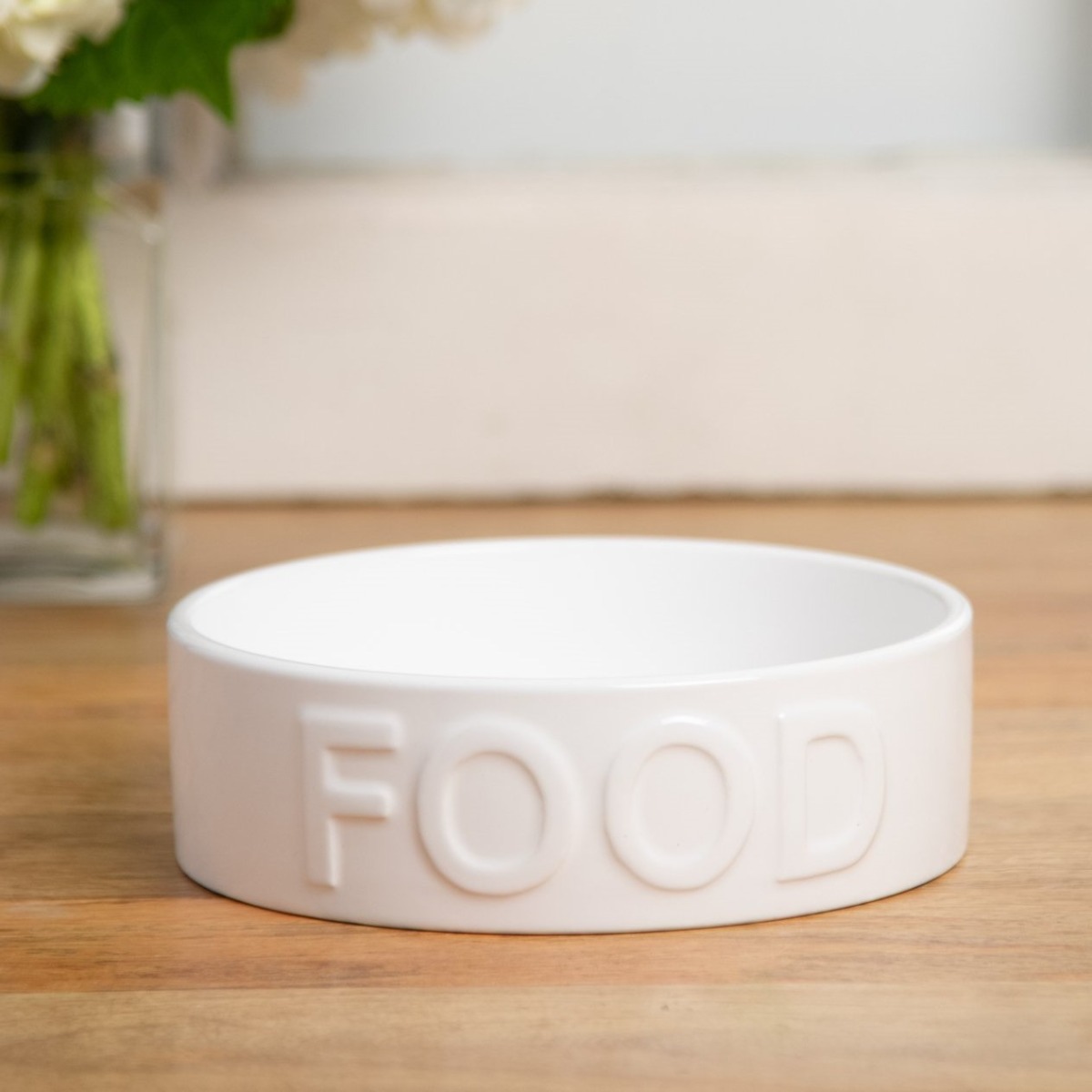 Park Life Designs 5.25" Small Pet Bowl | Classic Food (White)