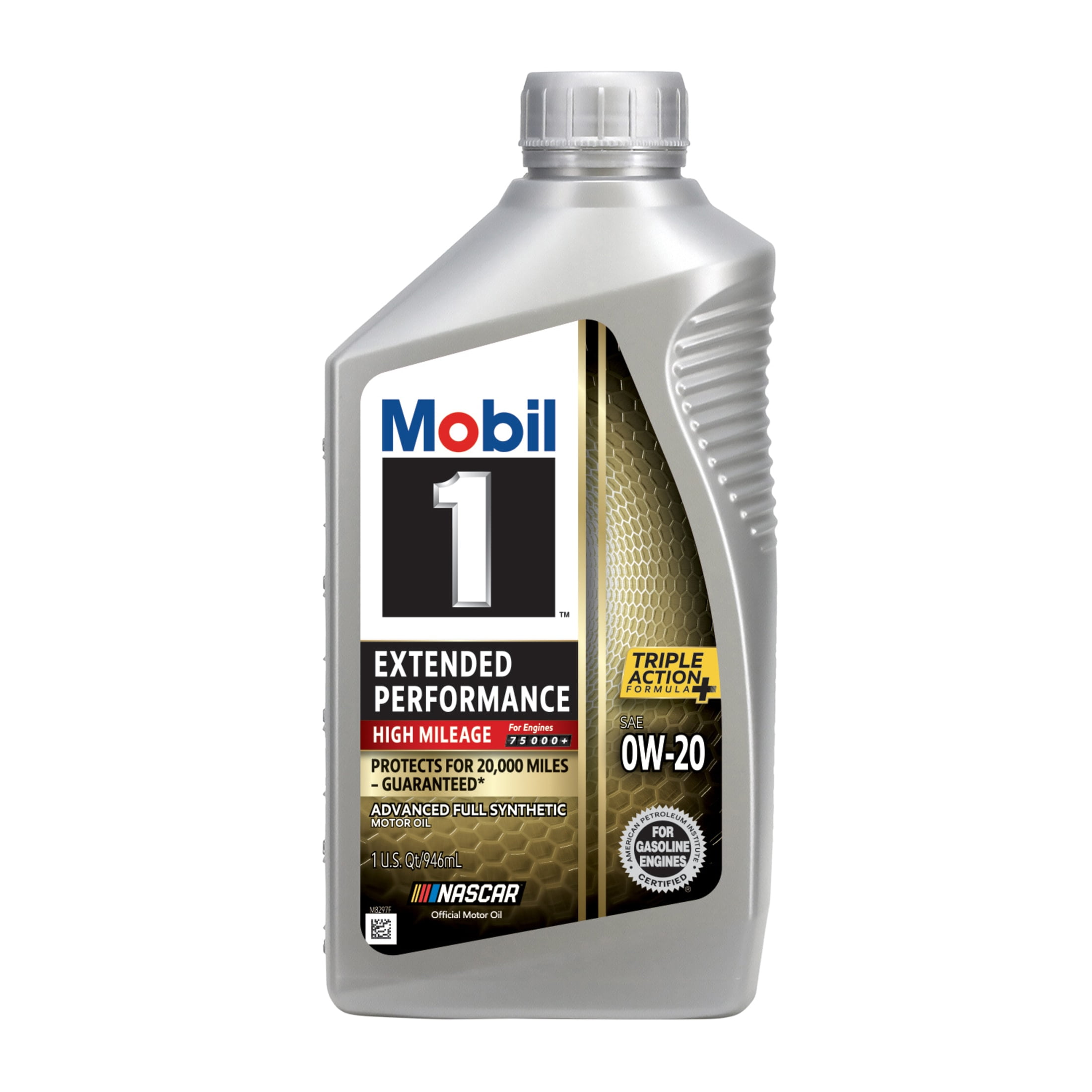 Mobil 1 Advanced Fuel Economy Full Synthetic Motor Oil, 0W-20, 1