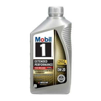 Mobil Super High Mileage Synthetic Blend Motor Oil 5W-20, 1 Quart