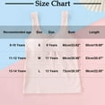 thumbnail image 3 of Training Bras for Girls with Lightly Pads Teen Cotton Camisoles Undershirts Kids Crop Tank Tops Size 9-14 Years White 11-12 Years, 3 of 4