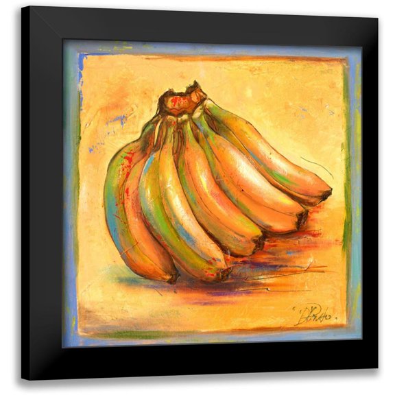 Pinto, Patricia 12x12 Black Modern Framed Museum Art Print Titled - Banana I