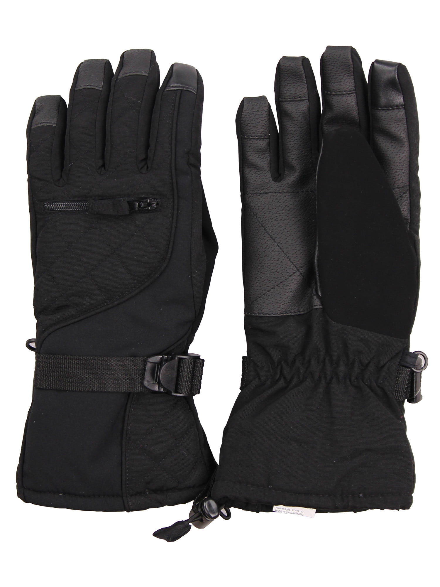 M, Sun Flower Waterproof Ski Mittens Insulated Cold Weather Mitts for Women