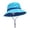 A37-Light Blue, variant on Kids Sun Hat UPF 50+ Boys Girls Protection Hat Wide Brim Beach Hats with Mesh and Adjustable Chin Strap,breathable,lightweight,comfortable S