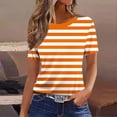thumbnail image 6 of JTZGDY Womens Tops Loose Fit Casual Short Sleeve Round Neck Boho Floral Printed T-Shirts Trendy Oversized Basic Tunic Blouse, 6 of 6