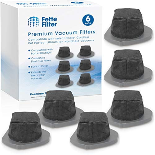 Pack of 4 Dust Cup Filter Compatible with Shark Cordless Pet Perfect Lithium-Ion Handheld Vacuums Models LV800 LV801 LV801C Dista Filter Pack of 4 Compare to Part # XDCF800