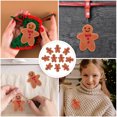 thumbnail image 3 of MasteelfCA 10Pcs Gingerbread Man Felt Pendants DIY Wool Felt Pendants Wreath Decor Materials, 3 of 8